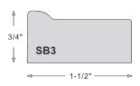 This 3/4 " deep stretcher bar is constructed of finger-jointed pine, which guarantees a strong, warp-resistant bar. The slim depth, but still sturdy 1.5 " width, makes this model ideal for small and medium size frames.

Use these small stretcher bars for gallery wrapped canvas prints, artist canvases or a wide variety of wood crafts and building projects.