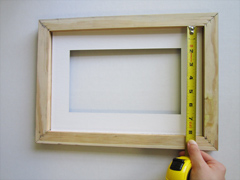 Example of measuring a Traditional Frame